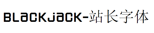 Blackjack字体转换